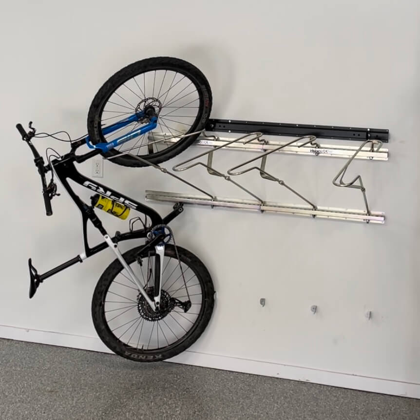 Tilt Pivot Garage Bike Rack