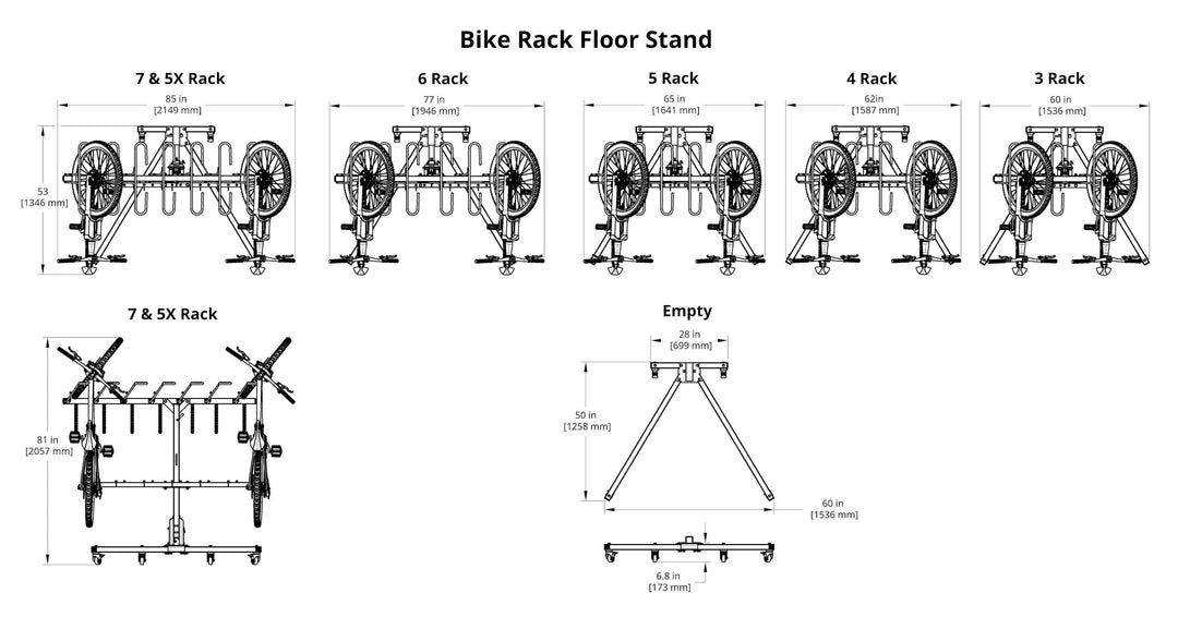 Bike Rack Floor Stand